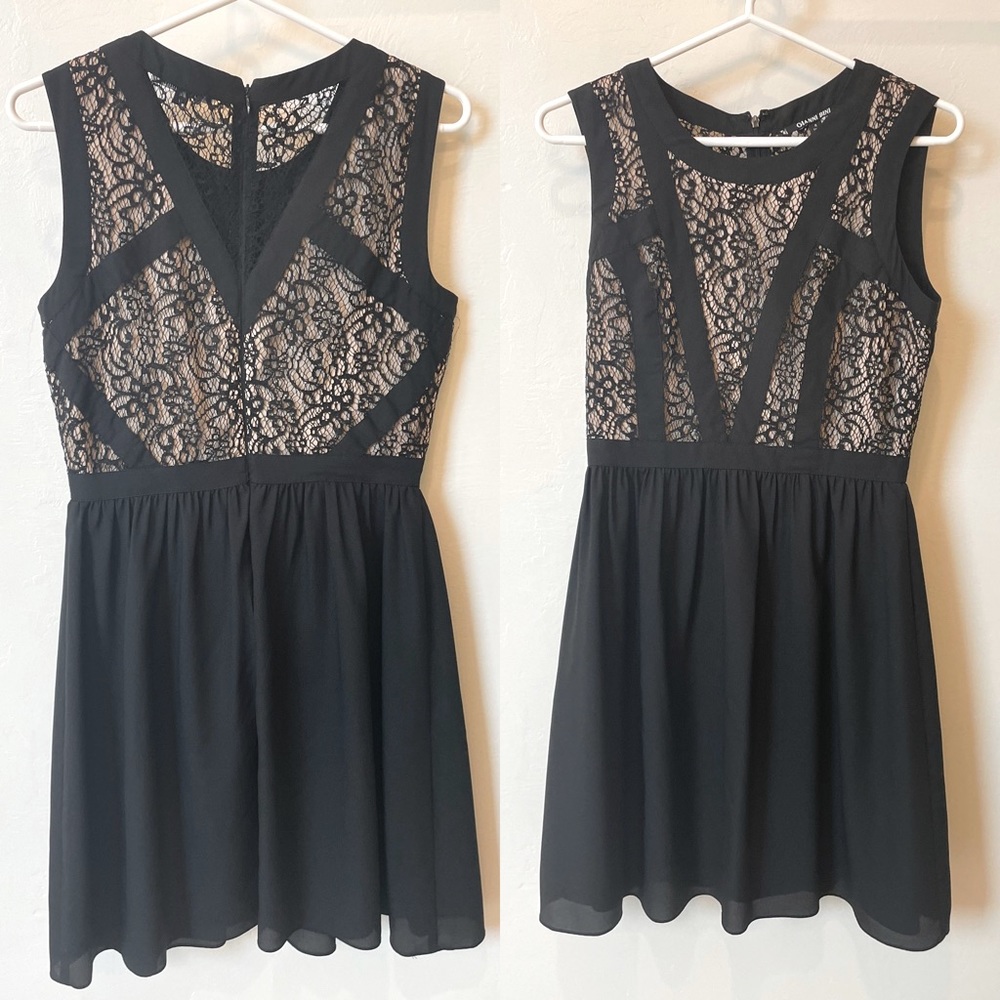 Gianni Bini black lace cocktail dress. Size 4.